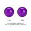 BRABUD 1.77'' Crystal Handballs Purple Transparent Color Chinese Health Exercise Massage Balls Stress Relieve Desk Decor Collectible Gift with Bag TQGJBS612 view 2