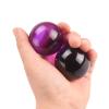 BRABUD 1.77'' Crystal Handballs Purple Transparent Color Chinese Health Exercise Massage Balls Stress Relieve Desk Decor Collectible Gift with Bag TQGJBS612 view 3