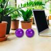 BRABUD 1.77'' Crystal Handballs Purple Transparent Color Chinese Health Exercise Massage Balls Stress Relieve Desk Decor Collectible Gift with Bag TQGJBS612 view 4