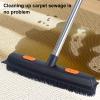 YOXIER Pet Hair Removal Tool,2-in-1 Pet Hair Removal Broom,Pet Hair Broom with Squeegee for Carpet,Heavy Duty Broom for Driveways, Sidewalks, Patios and Deck Cleans Dirt, Debris, Sand, Mud, Leaves an view 3