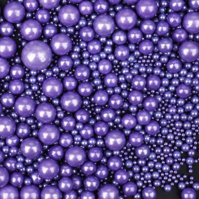 Purple Sprinkles for Cake Decorating, 4.6oz Edible Purple Pearl Sprinkles