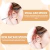 2 Pack Steel Ear Pick Ear Spoon Earwax Remover Spoon Ear Cleaner Ear Scraper Scratcher Stainless Steel Ear Cleaning Tool with Storage Box view 3