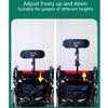 hocvseo Wheelchair Headrest, Wheelchair Neck Support Head Positioning Pillow, Adjustable Aluminum Alloy Bracket, for Wheelchair Users, Elderly, Disabled People view 4