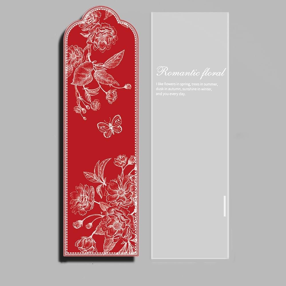 10pcs Bouquet Wrapping Bag 17.7" Transparent Floral Sleeve Bags Flower Wrapping Bags Flower Sleeves for Anniversary Birthday Wedding(Style 4)
