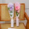 10pcs Bouquet Wrapping Bag 17.7" Transparent Floral Sleeve Bags Flower Wrapping Bags Flower Sleeves for Anniversary Birthday Wedding(Style 4) view 4