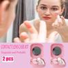Erewa Contact Lens Case, 2 Pack Portable Contact Lens Box Kit with Mirror, Compact Soak Storage Kit for Travel (Pink) view 3