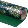 WRAPAHOLIC 30 Inch Reversible Green Christmas Wrapping Paper - 30 Inch x 33 Feet - Green Christmas Tree Wrapping Paper for Holiday, Party Celebration view 1