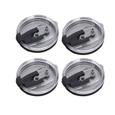 20/30 Oz Tumbler Lids Cover Replacement Spill proof Travel Mug Lid and more Cooler Cup (4 packs 30oz)(black)
