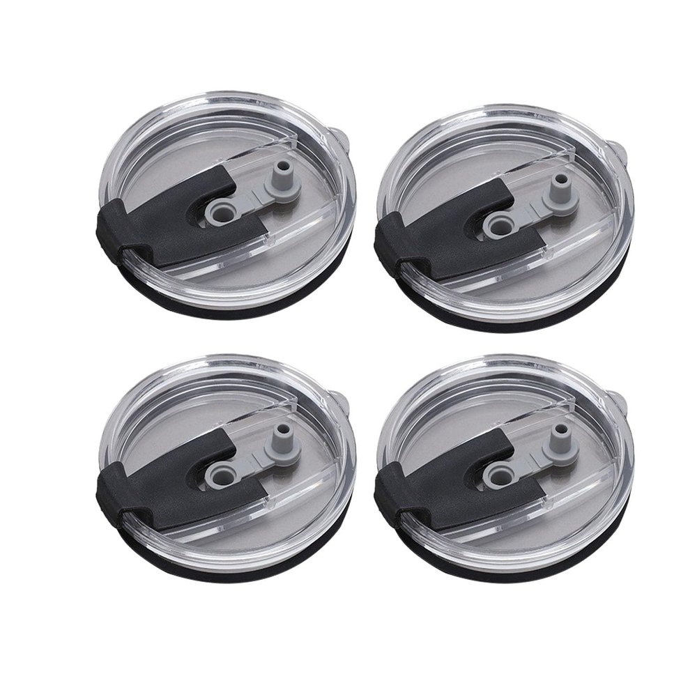 20/30 Oz Tumbler Lids Cover Replacement Spill proof Travel Mug Lid and more Cooler Cup (4 packs 30oz)(black)