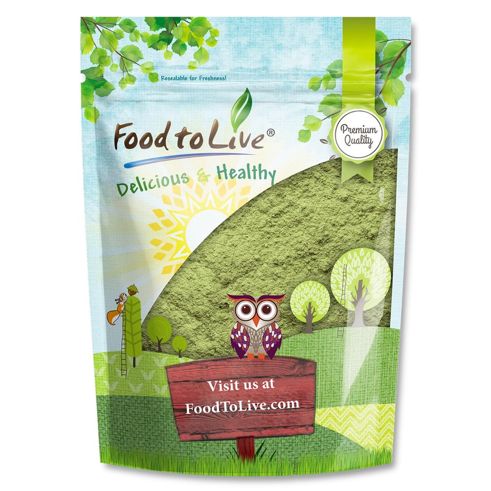 Food to Live Broccoli Powder, 8 Ounces Nutrient-Rich Green Superfood for Smoothies, Shakes and Cooking, High in Fiber, Vitamins and Antioxidants, Vegan, Kosher, Bulk
