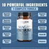 10-in-1 Magnesium Supplement 500 mg | High Absorption Magnesium Complex with Mag Glycinate, Citrate, Vitamin B6 Magnesium for Sleep, Muscle, Bone & Heart Health, Vegan & Gluten-Free, 45 Day Supply view 2