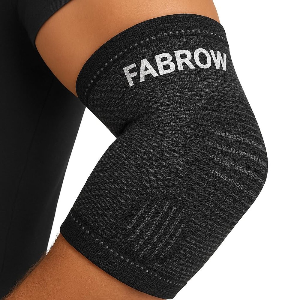 Elbow brace for tendonitis - All-Day Pain Relief & Anti-Slip Support -tennis elbow brace for men - Elbow Compression Sleeve for men , Golfers Elbow, Arthritis, Bursitis & Joint Pain Relief Support for Weightlifting, Workout, & Daily Activities (Men