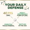Zinc Supplements - High Potency Zinc 40mg Per Tablet - Best Zinc Supplement for Women & Men - Immune System Support & Antioxidant, Promotes Adult Skin Health, Vegan, Bottled in the USA - 60 Tablets view 3