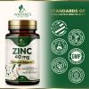 Zinc Supplements - High Potency Zinc 40mg Per Tablet - Best Zinc Supplement for Women & Men - Immune System Support & Antioxidant, Promotes Adult Skin Health, Vegan, Bottled in the USA - 60 Tablets view 4