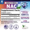 NAC Supplement - 1200mg per Serving N-Acetyl-L-Cysteine Optimal Absorption Immune Support with Powerful Antioxidants - Respiratory & Liver Health Support - Gluten Free, Bottled in USA - 60 Capsules view 2