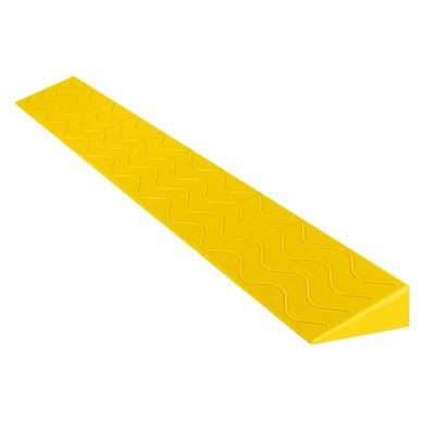 0.4-4.2" Rise Threshold Ramps for Doorways, Lightweight Plastic Non-Slip Indoor Handicap Ramp for Home Steps Entry Scooter Stroller(Yellow,Height 9cm/3.5in)