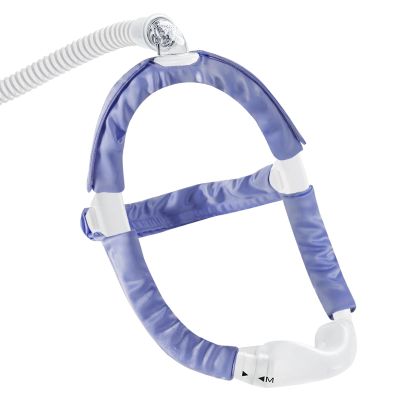 4 PCS Satin CPAP Strap Covers, Comfort CPAP Mask Cushions to Fit Dreamwear Headgear or AirFit, Silky CPAP Mask Strap Covers, Anti Wrinkle CPAP Hair Protector for Reducing Red Marks (Blue Purple)