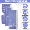 4 PCS Satin CPAP Strap Covers, Comfort CPAP Mask Cushions to Fit Dreamwear Headgear or AirFit, Silky CPAP Mask Strap Covers, Anti Wrinkle CPAP Hair Protector for Reducing Red Marks (Blue Purple) view 3