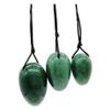 YYUANINGGY Natural Yoni Egg Set Jade Eggs Women Kegel Exercise Kegel with Holes On The Thick Side ,Tiger Eye,3pcs view 2