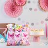 50 Pieces Strawberry Party Bags Plastic Cellophane Treat Candy Goodies Bags with 50 Pieces Twist Ties for Strawberry Themed Birthday Party Decoration (strawberry) view 4