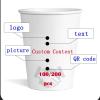 100pcs Personalized Wedding Cups, 9oz Custom Disposable Cups Personalized Shatterproof Cups, Modern Wedding, Party, Bridal Shower (white,7oz) view 4
