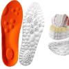 Memory Foam Comfort Insoles, 4D Cloud Technology Foot Protection Cloud Feeling Insole, U-Shape Design Super Soft Comfort Insoles (Orange, Men 4-4.5/Women 5.5-6) view 1