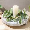 Angoily 12pcs Eucalyptus Candle Artificial Floral Wreaths for Home Decor Spring Festival Accessory Faux Greenery Eucalyptus Leaves and Berries for Easter and Seasonal Celebrations view 4