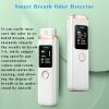 Bad Breath Tester, Smart Breath Odor Detector,Portable Contactless Bad Breath Checker,USB Charging,Display Bad Breath Level/Gas Concentration/Social Distance (White) view 2