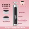 2 in 1 Electric Foot Callus Remover - with Nail Drill File, Aluminum Alloy, 11000RPM, 9 Speeds, with Digital Display, 10 Grinding Heads & 20pcs Sandpaper Discs,Cordless Rechargeable(Silver) view 4