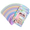 FUNFERY 100 Pack,Round Corner Clear Window Smell Proof Holographic Bags view 1
