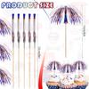 100 Pcs 4th of July Firework Pick Patriotic Red White Blue Cake Cocktail Food Fruit Drinks BBQ Dessert Picks Cupcake Topper Decoration for Independence Day Party Supplies view 2