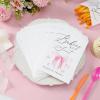 Aliceset 100 Pcs Pink Bow Baby Shower Kraft Paper Bags for Girl 5 x 7.7 Inches Cookies Treat Bags Popcorn Decoration Gift Bag Baby Shower Party Supplies Bulk for Candy Popcorn Cookie view 4