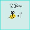 12 Jumbo Icing Bees Edible Sugar Decorations for Cakes, Cupcakes, Cookies Handmade Bee Cake Toppers Yellow and Black By Simply Sucr (36 Bees) view 4