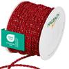 Halbach Seidenbnder Premium Cord Two-Tone | Width 4 mm Length 25 m | Made in Germany & Oeko-Tex Certified | Glittering Satin Cord Made of Acetate | Colour: Red/Gold view 1