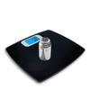 Bathroom Scale for Body Weight and BMI, Waterproof Anti SkidBlack Highly Accurate Body Weight Scale with Round Corner Design, Measures Weight up to 330 lbs, Easy-to-Read Backlit LCD view 2