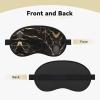Black Gold Marble It is a Black-Rimmed Eye mask. The Soft Eye mask can Improve Sleep Quality and is Suitable for Indoors, Outdoors and Traveling. view 2