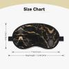 Black Gold Marble It is a Black-Rimmed Eye mask. The Soft Eye mask can Improve Sleep Quality and is Suitable for Indoors, Outdoors and Traveling. view 4