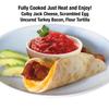 Cheesewich Protein Snacks Breakfast Taco with Uncured Turkey Bacon, Scrambled Eggs, and Colby Jack Cheese in Flour Tortilla - Keto Healthy Snacks, Cheese Slices, 3.3 oz (Pack of 12) view 3