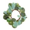 LIFKICH Floral Candle Ring Wreath Small Decorative Artificial Flower Wreath for Party Tabletop Centerpiece view 1