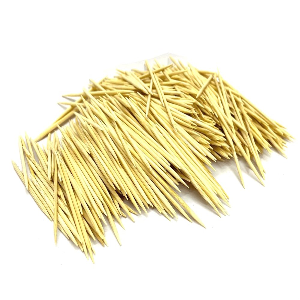 1000-Pack Natural Bamboo Toothpicks Sturdy, Splinter-Free & Eco-Friendly | Perfect for Travel, Kitchen, and Party Use