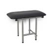 Seachrome 18" x 15" Black Padded Cushion Folding Wall Mount Bench Shower Seat with Legs, ADA Compliant view 1