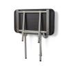 Seachrome 18" x 15" Black Padded Cushion Folding Wall Mount Bench Shower Seat with Legs, ADA Compliant view 3