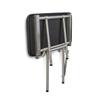 Seachrome 18" x 15" Black Padded Cushion Folding Wall Mount Bench Shower Seat with Legs, ADA Compliant view 4