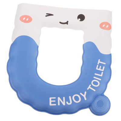 Hemoton Cute Toilet Cover Thicker Washable Toilet Seat Pad Mat Water-Resistant and Reusable Bathroom Accessory