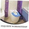 Hemoton Cute Toilet Cover Thicker Washable Toilet Seat Pad Mat Water-Resistant and Reusable Bathroom Accessory view 3