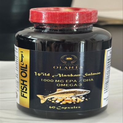 Alaskan Salmon Oil Omega-3 Pure & Natural Softgels, Sustainably Harvested, No Artificial Additives, No Fishy Taste, Supports an Active Lifestyle - 2 Bottles