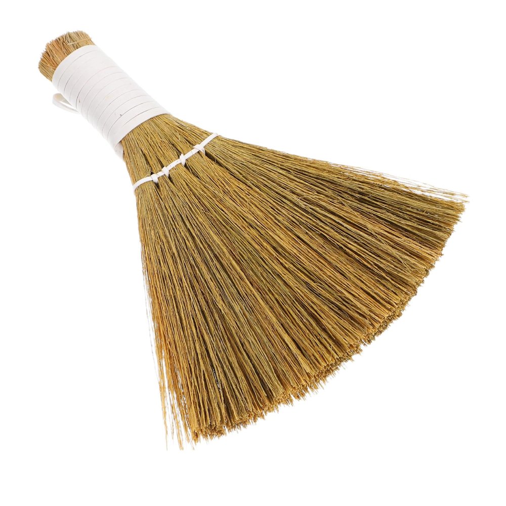 HANABASS Handheld Mini Broom Unique Miscanthus Design Compact Cleaning Brush for Desk and Household Lightweight and Versatile Cleaning Tool