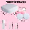 Erewa Contact Lens Case, 2 Pack Portable Contact Lens Box Kit with Mirror, Compact Soak Storage Kit for Travel (White) view 2