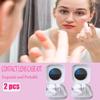 Erewa Contact Lens Case, 2 Pack Portable Contact Lens Box Kit with Mirror, Compact Soak Storage Kit for Travel (White) view 3