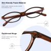 YMRFW Oval Blue Light Blocking Glasses for Women Retro 90s Cat Eye Frame Glasses Computer TV Eyeglasses Anti Eyestrain view 4
